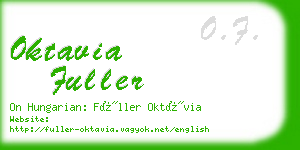 oktavia fuller business card